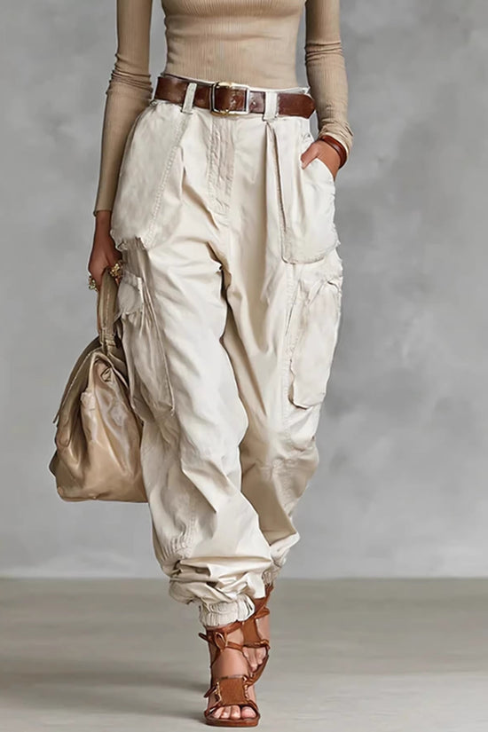 Niche Relaxed-fit Wide-leg Casual Trousers For Women 