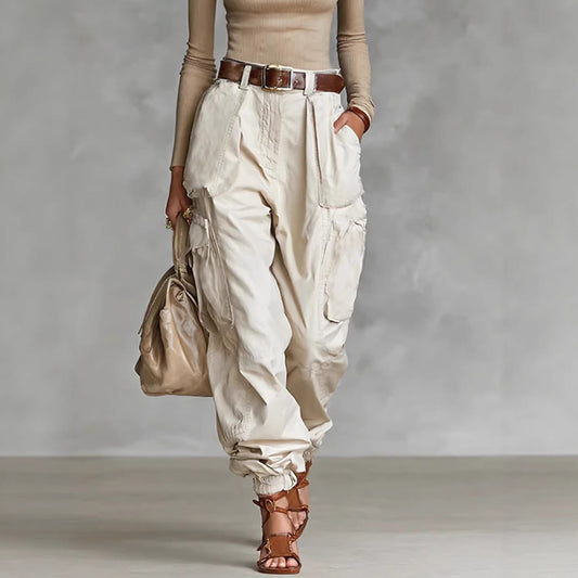 Niche Relaxed-fit Wide-leg Casual Trousers For Women 