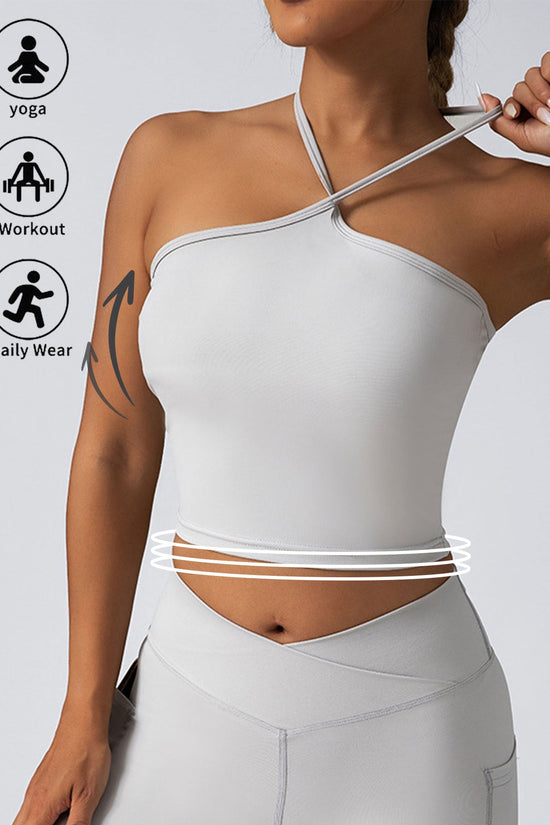 Padded Crop Top Push Up Sports Bra – Seamless Supportive Gym Tank for Women FitiqueFit