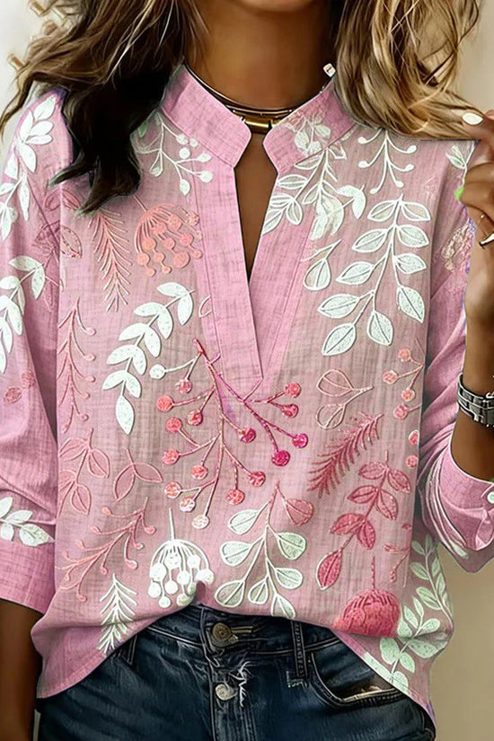 Women's 3D Digital Print Casual Shirt Top 