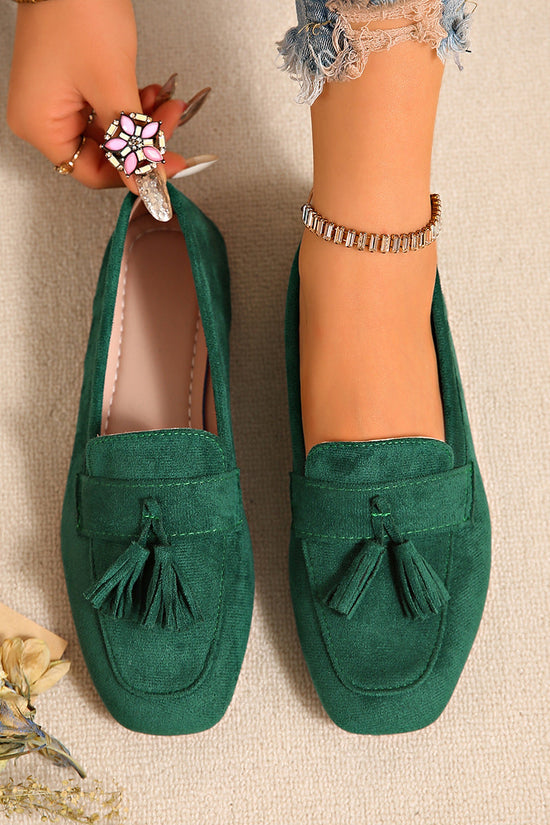 SpringAutumn Square Toe Slip On Casual Loafer Shoes 