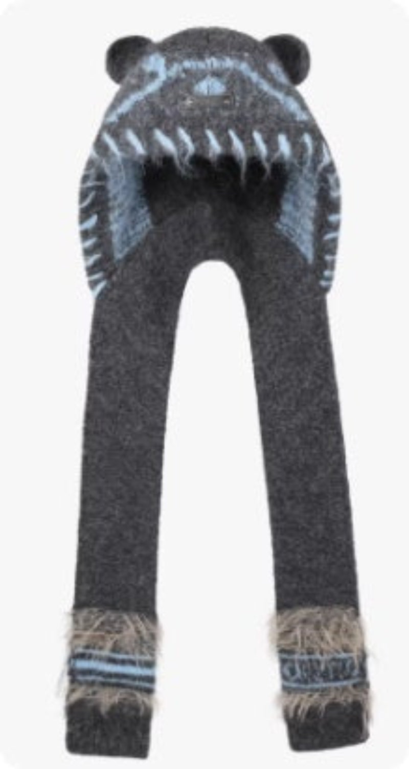 Women’s Cute Bear Ear Knitted Hat – Warm Ear-Covering Winter Beanie - FitiqueFit