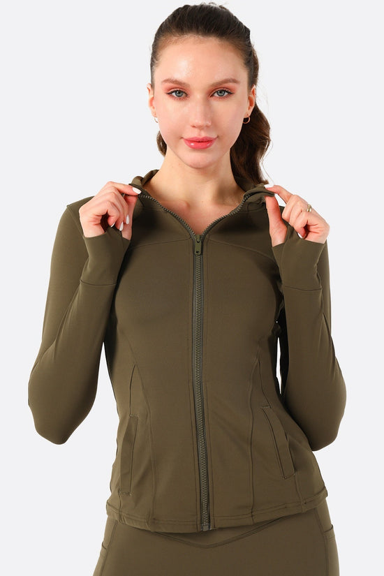 🖤 Women's Lightweight Hooded Yoga Jacket FitiqueFit