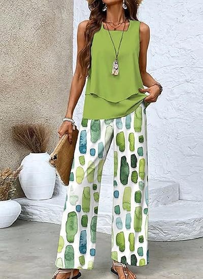Women's Two-Piece Vest And Pants Set 