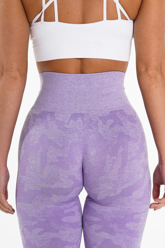 Snowflake Camouflage Seamless Yoga Pants – High Waisted Leggings FitiqueFit