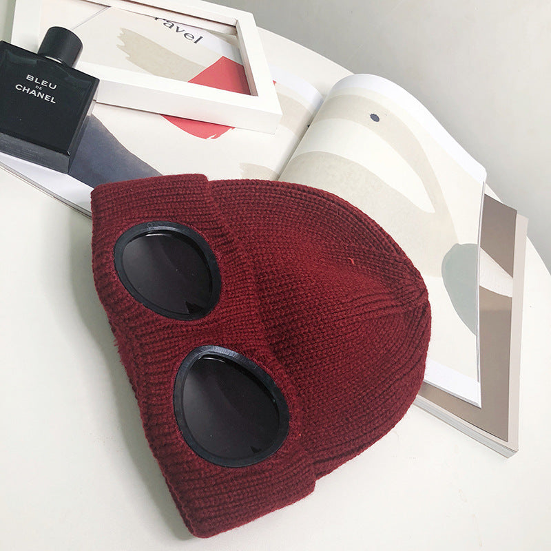 Women’s Pilot Wool Knit Hat – Winter Warm Knitted Aviator-Style Hat - FitiqueFit