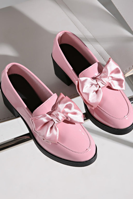 Womens Fashionable Bowtie Plus-Size High-Heel Pumps 