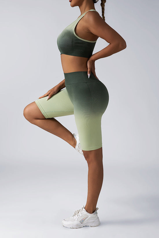 Seamless Women's Activewear Sets – 2-Piece Crop Top & High Waist Shorts/Leggings FitiqueFit