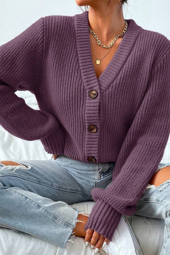 AutumnWinter Knitted Cardigan A Versatile Outerwear Piece 