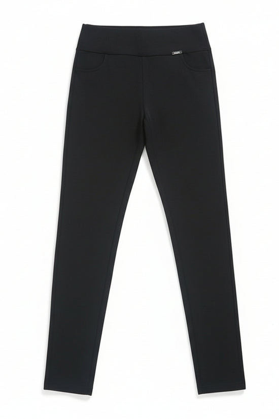 High waist and velvet padded leggings 