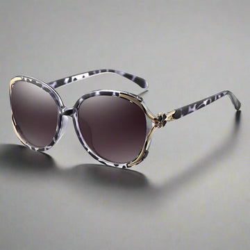 Striped Frame Gradually Purple