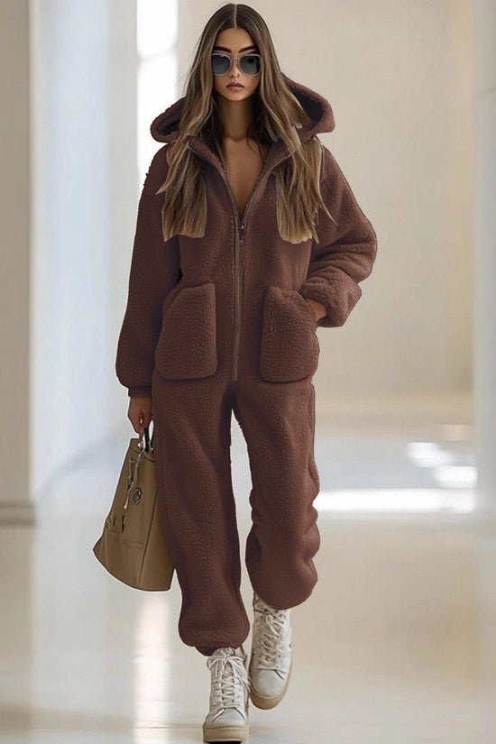 Straight leg loose jumpsuit 