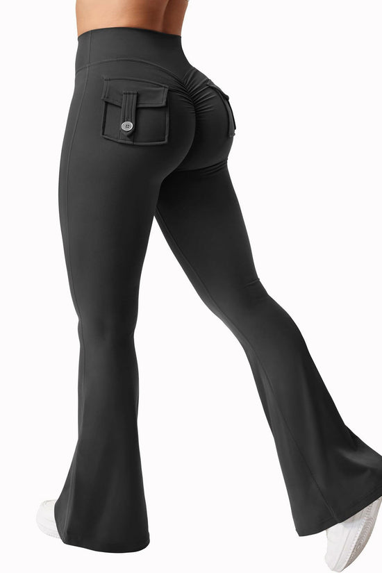 🖤 Women's High-Waisted Cargo Pocket Workout Leggings FitiqueFit