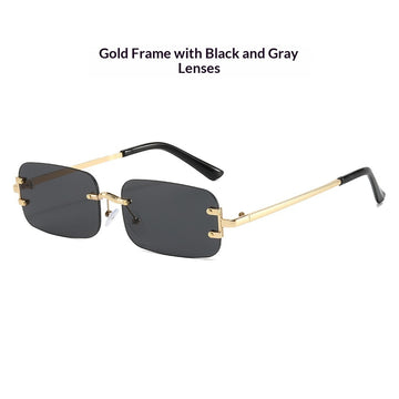 Gold Frame Black And Gray