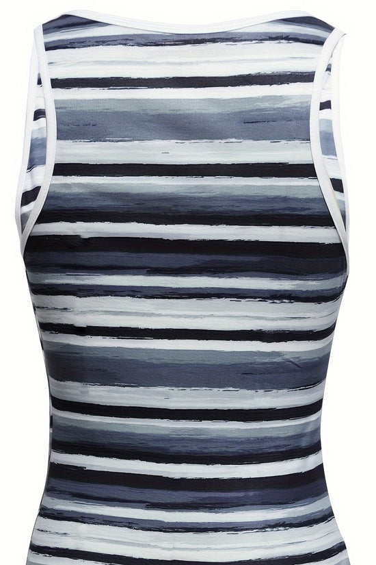 Women’s V‑Neck Striped Camisole Vest CJ US