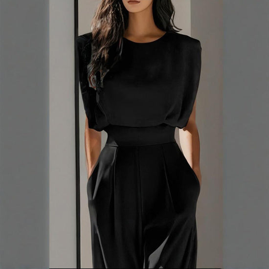 Women’s wide-leg short sleeve jumpsuit CJ US
