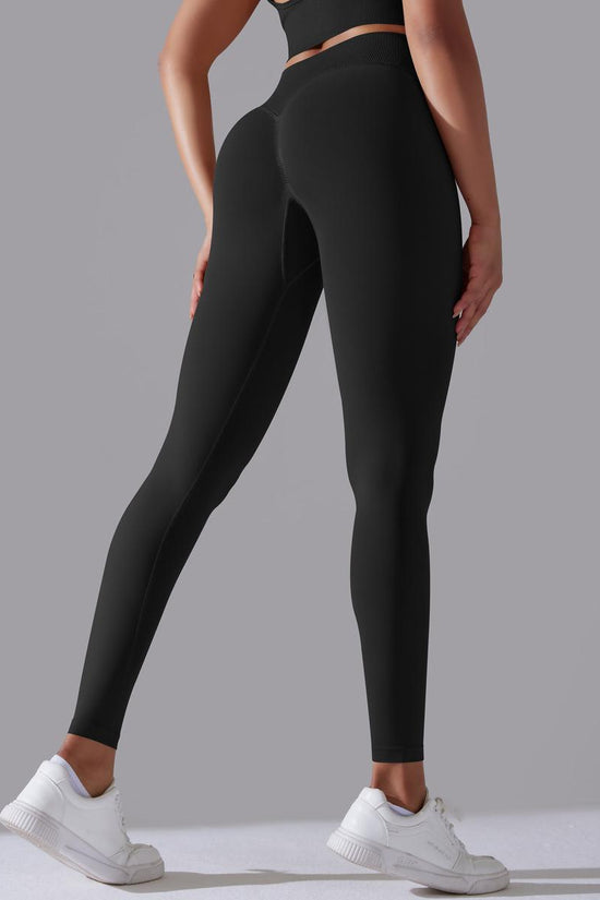 🍑 High-Waisted Peach Hips Nude Yoga Pants 