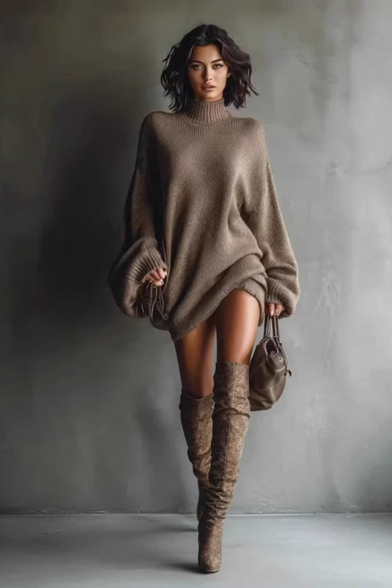 New Autumn Knitted Dress For Women 