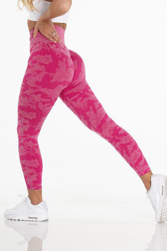 Snowflake Camouflage Seamless Yoga Pants – High Waisted Leggings FitiqueFit