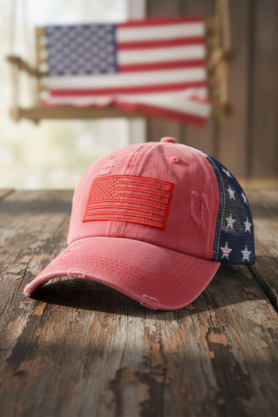 Women's Ripped Embroidered Baseball Cap 