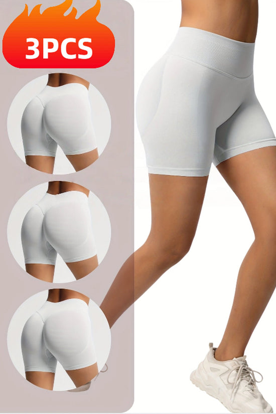 3-Pack Seamless Workout Shorts for Women CJ US