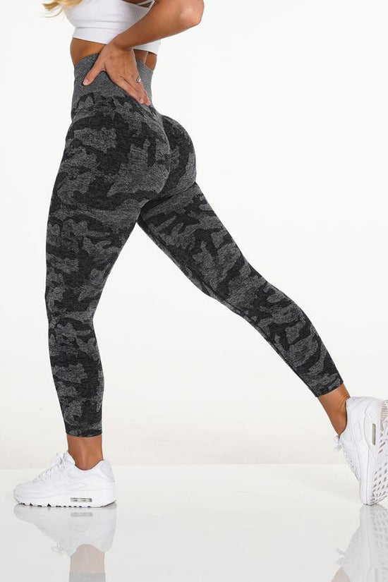Snowflake Camouflage Seamless Yoga Pants – High Waisted Leggings FitiqueFit