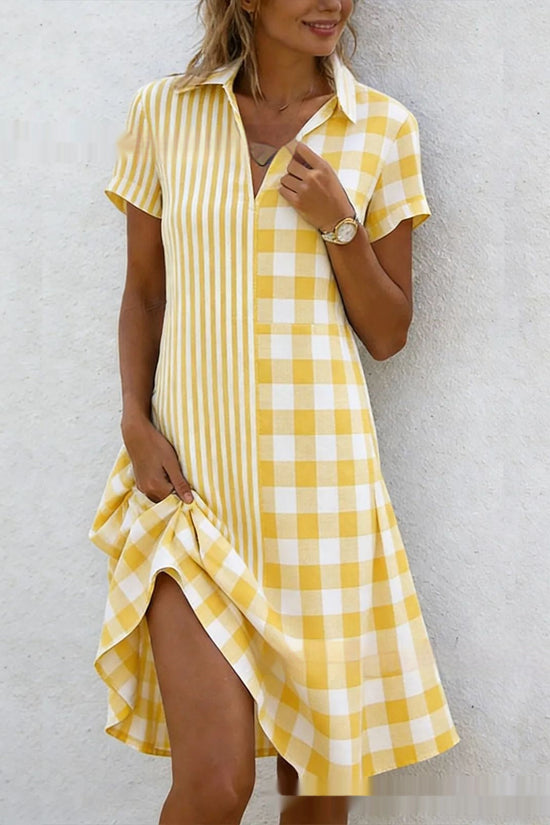 Bohemian 3D Printed V-Neck Short-Sleeve Maxi Dress 