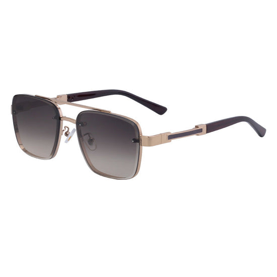New Retro Sunglasses for Men, Square Frame, Stylish Sun Protection Glasses, High-End Men's Sunglasses 