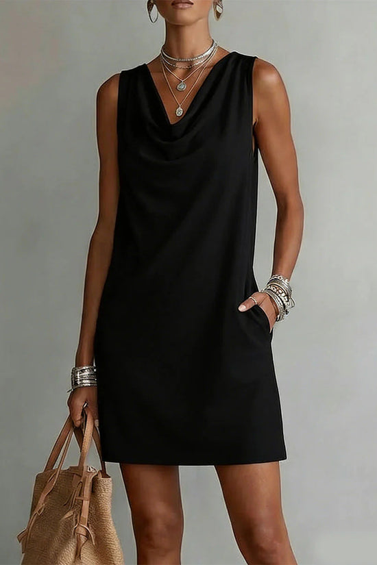 Fashionable Womens Off-shoulder Sleeveless Dress 
