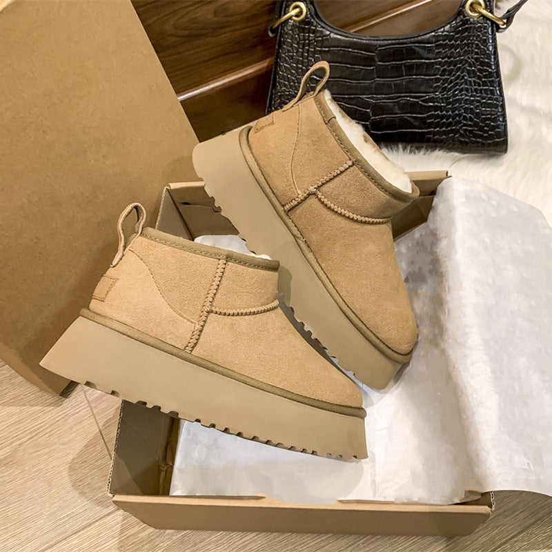 Women’s Muffin Thick Sole Snow Boots – Warm Outdoor Winter Boots - FitiqueFit
