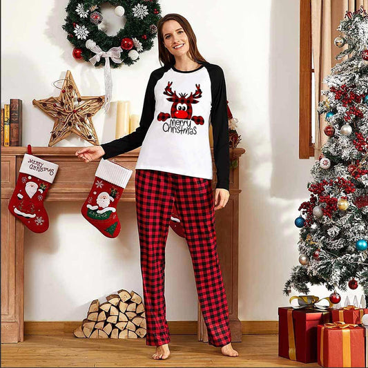 Family Christmas Pajamas Matching Sets Christmas Sleepwear Parent-Child Pjs Outfit For Christmas Holiday Xmas Party CJ
