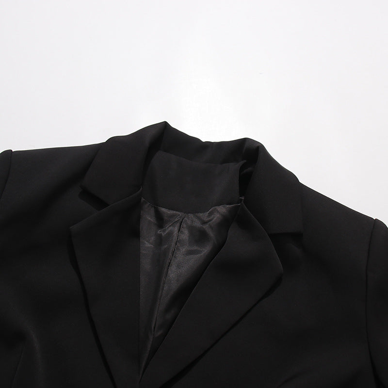 Elegant Three-dimensional Floral Loose-fitting Blazers 