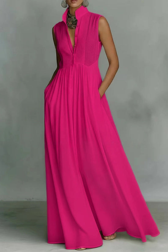Long Vacation-style French-colored Dress 