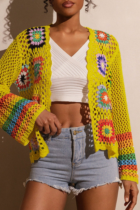 Hand-crocheted Knitted Cardigan For Women 