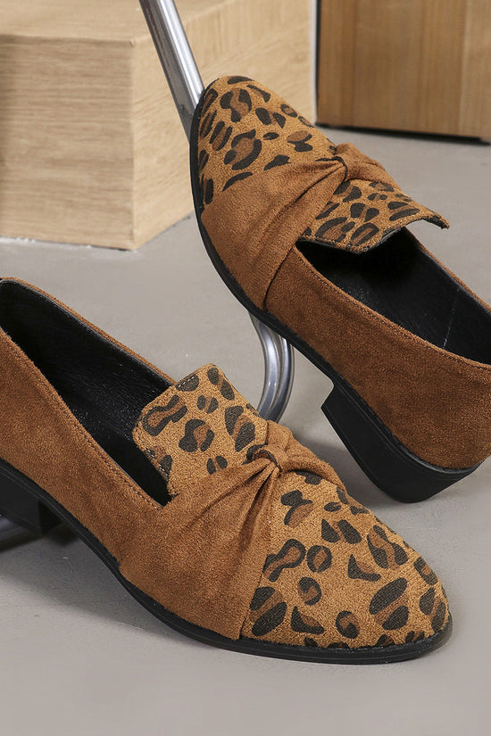 Bow Leopard Print Casual Pumps Women CJ