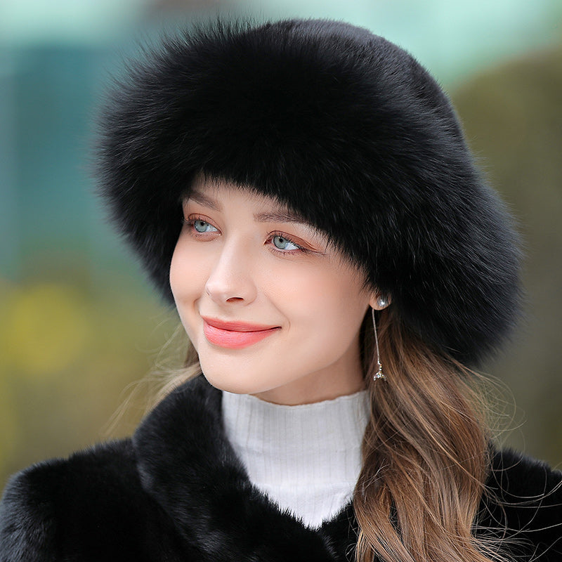 Women's Outdoor Warm Fur Hat In Winter 