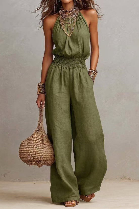 European And American Women's Backless Jumpsuit 