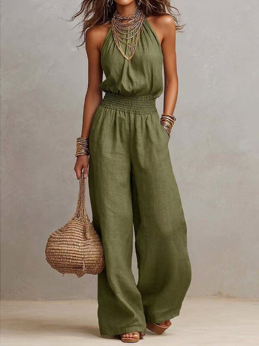 European And American Women's Backless Jumpsuit 