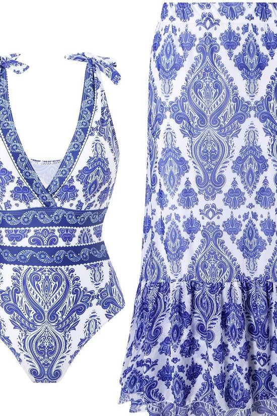 Ethnic Style One-piece Swimsuit For Women Beach Suit CJ