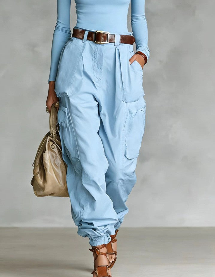 Niche Relaxed-fit Wide-leg Casual Trousers For Women 