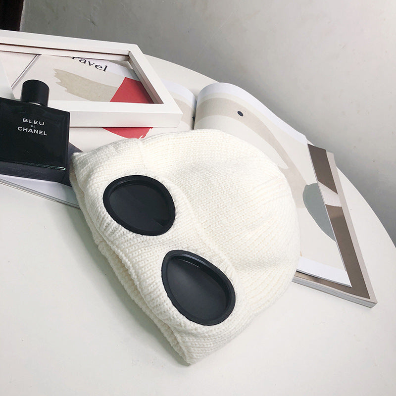 Women’s Pilot Wool Knit Hat – Winter Warm Knitted Aviator-Style Hat - FitiqueFit