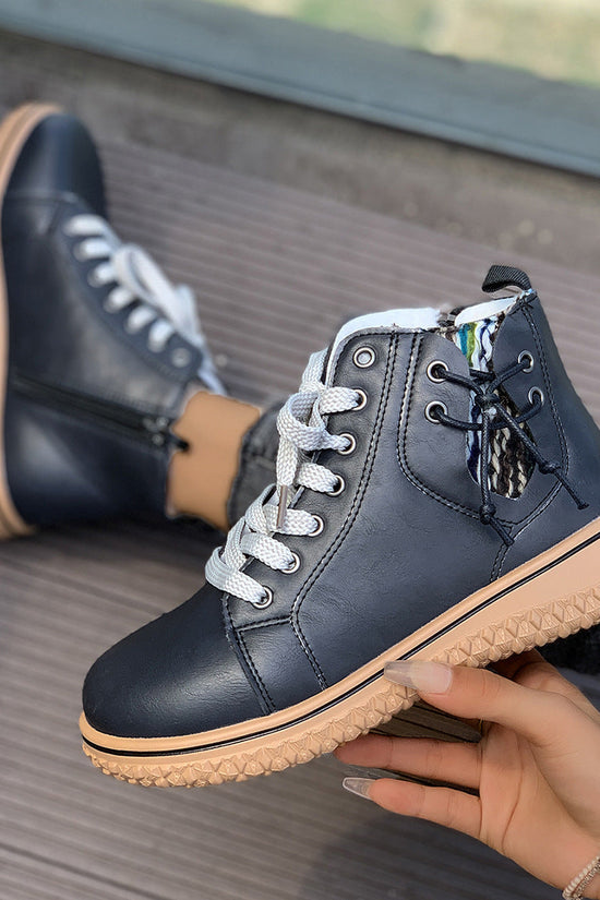 Women's Flat Heel Martin Boots Lace-up Zip Cotton-padded Diversi Fashion™