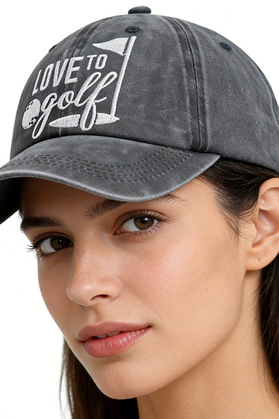 Golf Baseball Caps – Adjustable Embroidered Cotton Hats - FitiqueFit