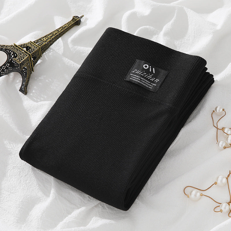 Leggings Women's Outer Wear High Waist Tight Season Lambswool Fleece Lined Padded Warm Keeping Pants 