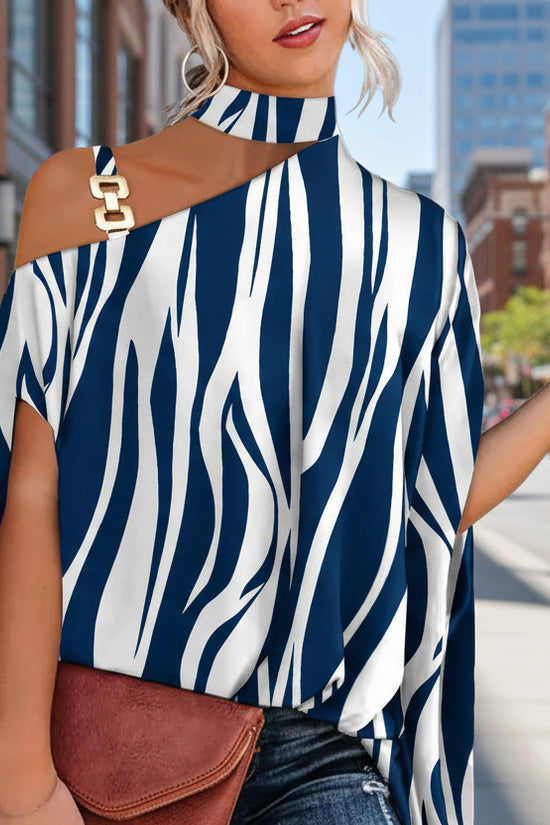 Women’s V-Neck Printed Off-Shoulder Vest Top 