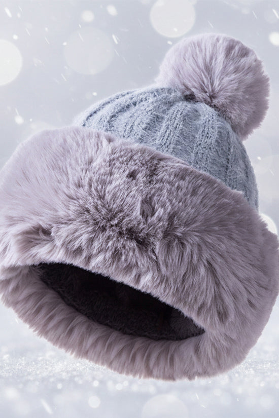 Women’s Winter Princess Mongolian Hat – Warm Plush Fur Fashion Hat - FitiqueFit