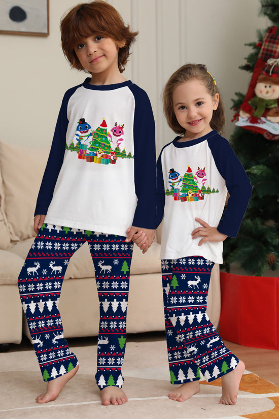 Family Matching Christmas Pajamas Set Xmas Long Sleeve Sleepwear Nightwear For Couples Kids Baby CJ