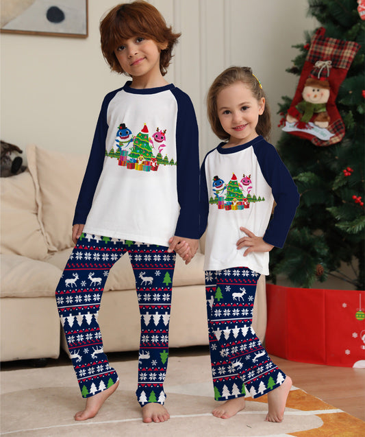 Family Matching Christmas Pajamas Set Xmas Long Sleeve Sleepwear Nightwear For Couples Kids Baby CJ