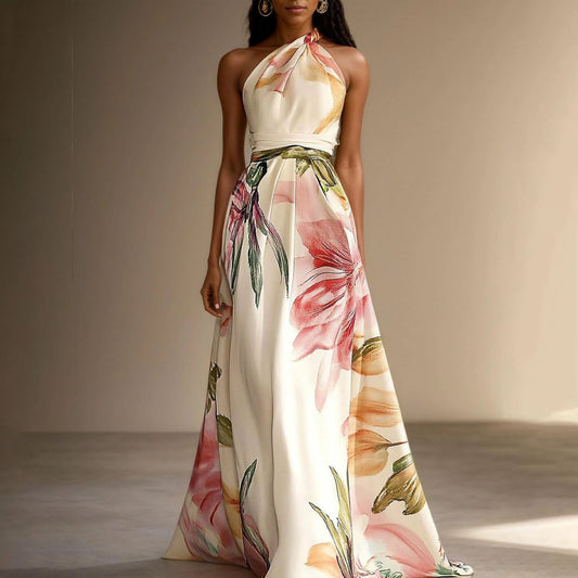 One shoulder long dress 