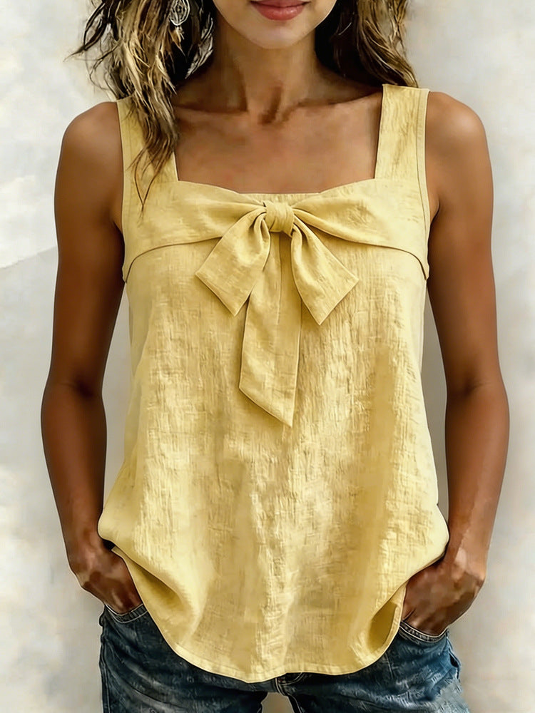 Women's Casual Square-Neck Sleeveless Tank Top 